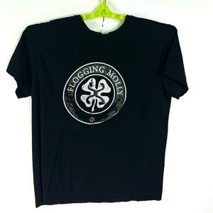 Flogging Molly T Shirt Mens Size XL Black Graphic Tee
